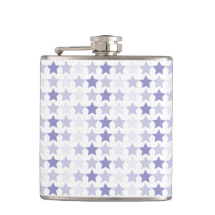 Patriotic Blue Ombre Stars Hip Flask