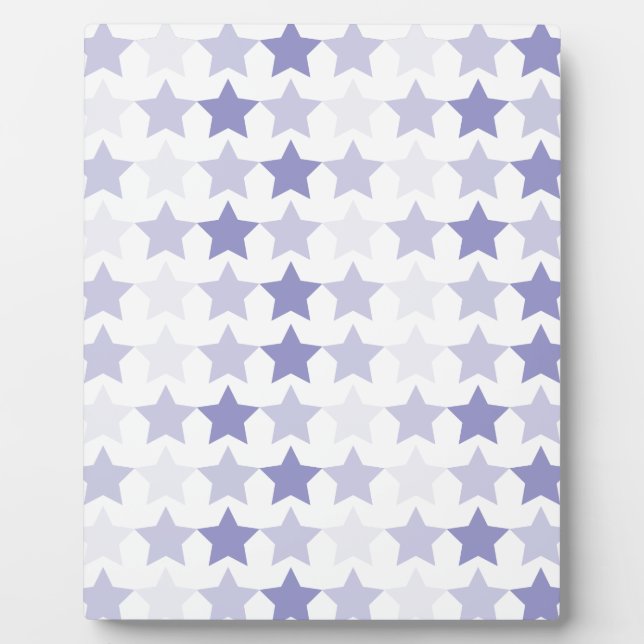 Patriotic Blue Ombre Stars Plaque (Front)
