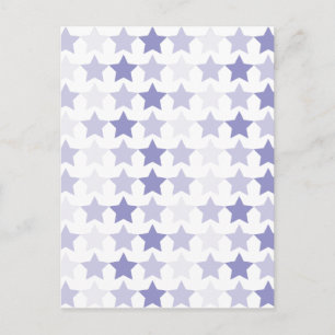 Patriotic Blue Ombre Stars Postcard