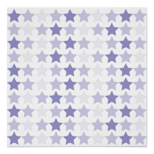 Patriotic Blue Ombre Stars Poster