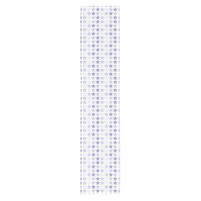 Patriotic Blue Ombre Stars Short Table Runner (Front)