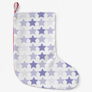 Patriotic Blue Ombre Stars Small Christmas Stocking