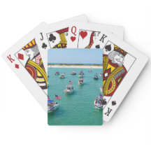 Patriotic boating theme Playing cards