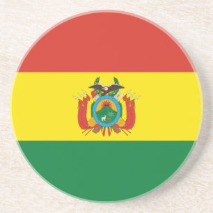Patriotic Bolivia Flag Coaster