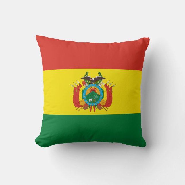 Patriotic Bolivia Flag Cushion (Front)