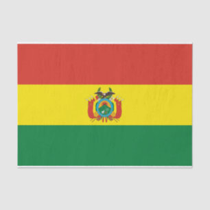 Patriotic Bolivia Flag Tissue Paper