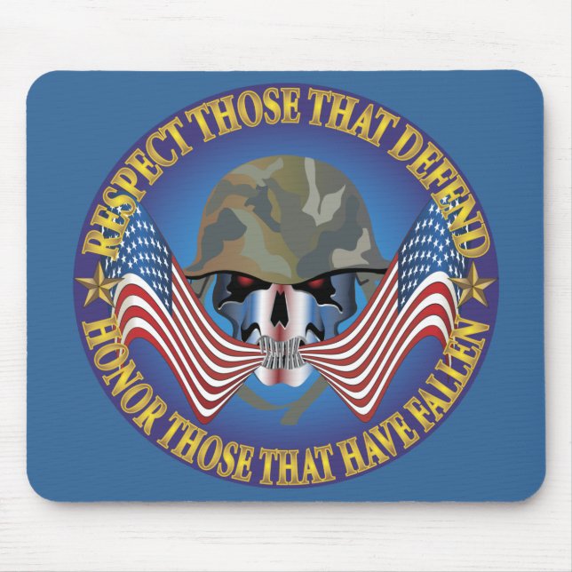 Patriotic Bones - Customised Mouse Pad (Front)