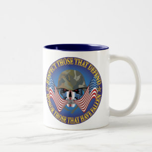Patriotic Bones Two-Tone Coffee Mug