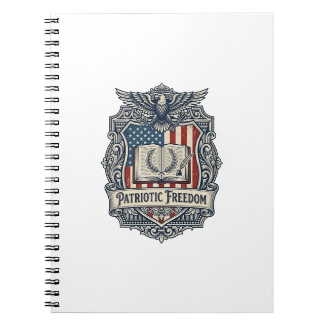 Patriotic Book Club Vector Graphic Tee (Front)
