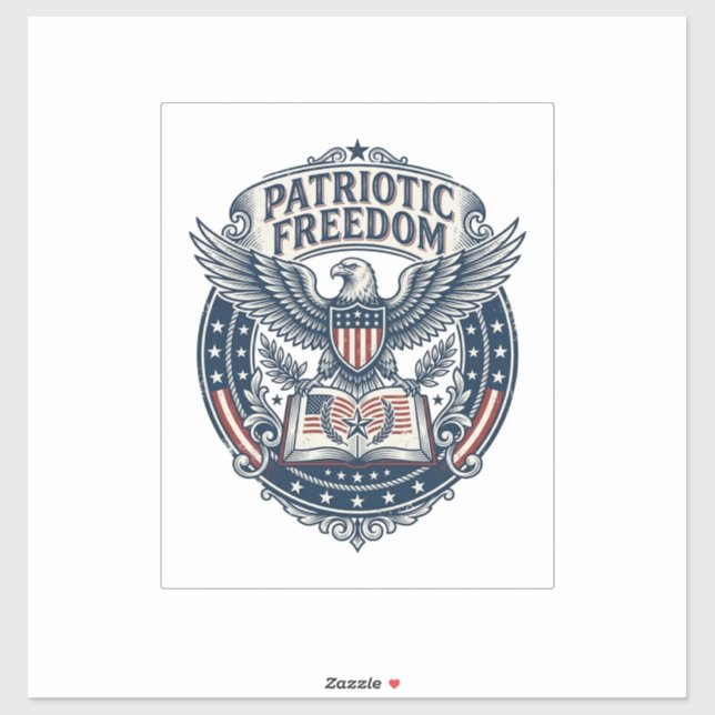 Patriotic Book Club Vector Graphic Tee (2) (Sheet)