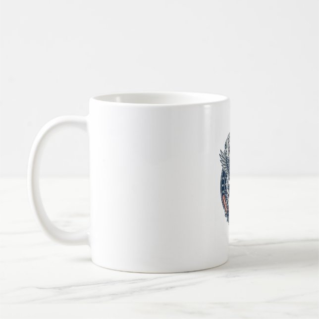 Patriotic Book Club Vector Graphic Tee (2) Coffee Mug (Left)
