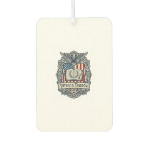 Patriotic Book Club Vector Graphic Tee Car Air Freshener