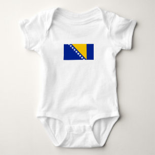 Patriotic Bosnia Herzegovina Flag Baby Bodysuit