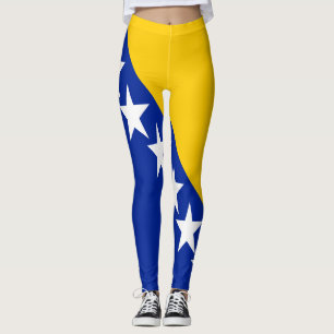 Patriotic Bosnia Herzegovina Flag Leggings