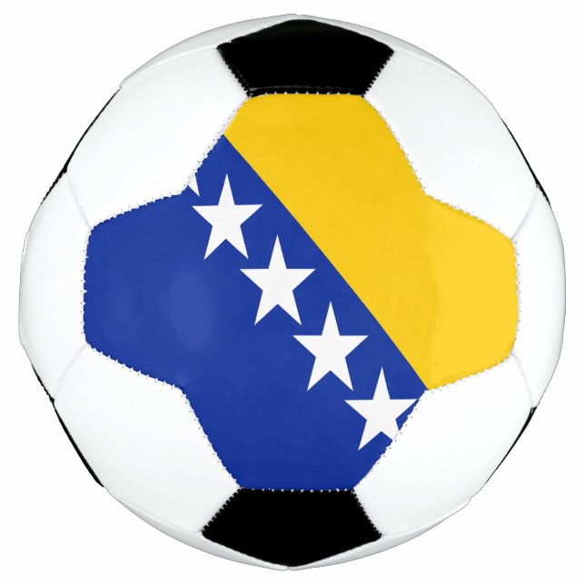 Patriotic Bosnia Herzegovina Flag Soccer Ball (Front)