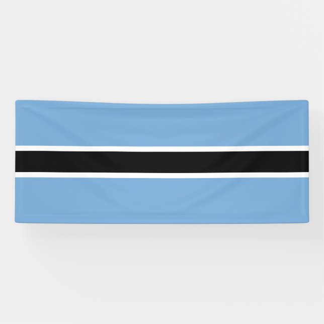 Patriotic Botswana Flag Banner (Horizontal)