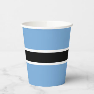 Patriotic Botswana Flag Paper Cups