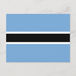 Patriotic Botswana Flag Postcard