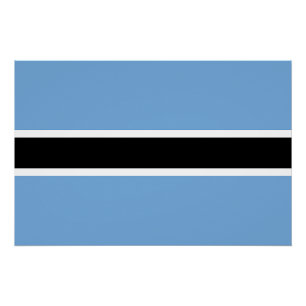 Patriotic Botswana Flag Poster