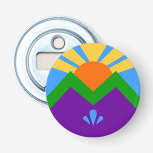 Patriotic bottle opener, Flag of Manitou Springs Opener