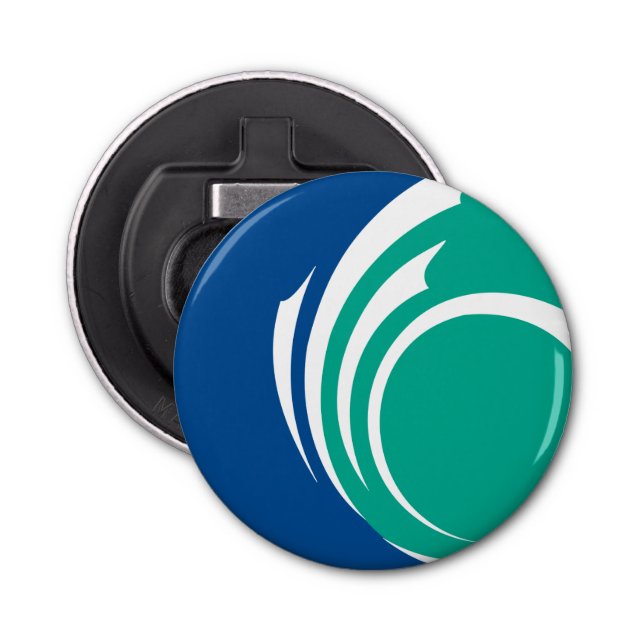 Patriotic bottle opener with Flag of Ottawa (Front)