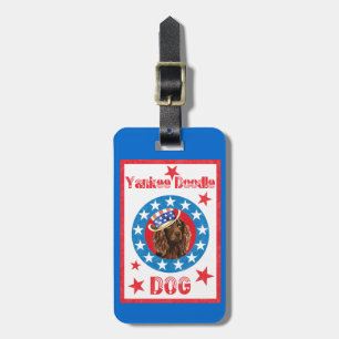 Patriotic Boykin Spaniel Luggage Tag