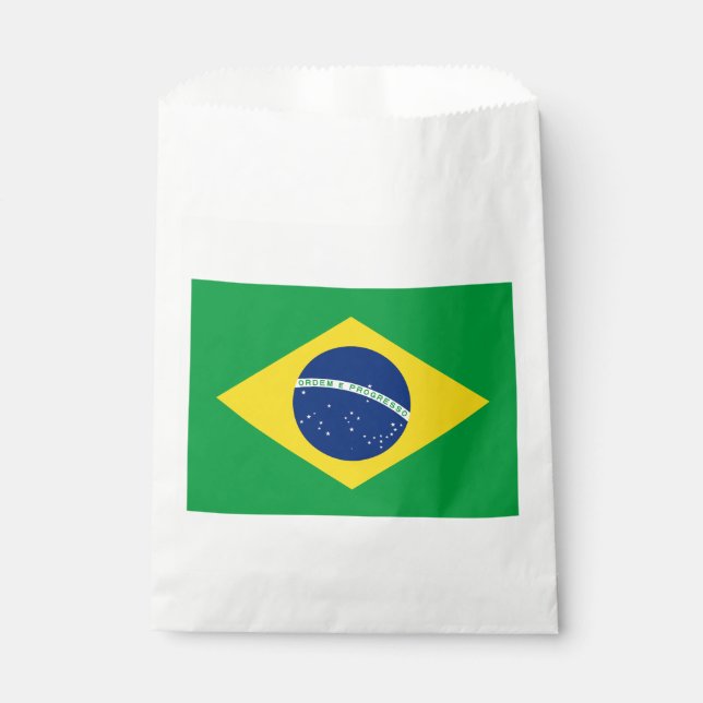Patriotic Brazil Flag Favour Bags (Front)