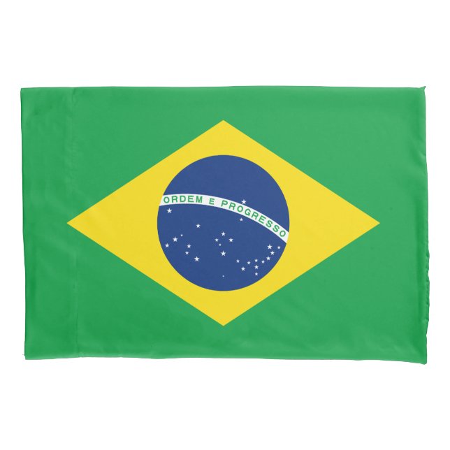 Patriotic Brazil Flag Pillowcase (Front)