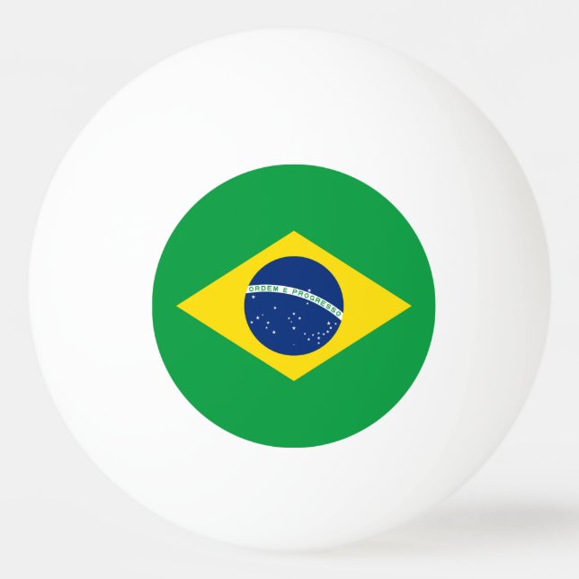 Patriotic Brazil Flag Ping Pong Ball (Back)