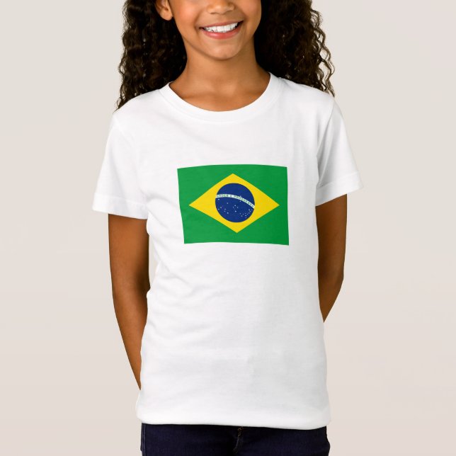 Patriotic Brazil Flag T-Shirt (Front)