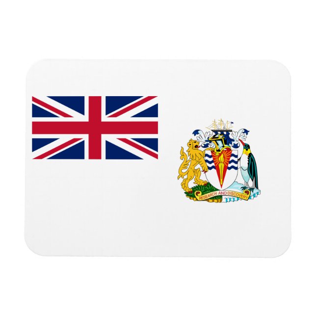 Patriotic British Antarctic Territory Flag Magnet (Horizontal)