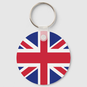 Patriotic British Union Jack Flag Key Ring