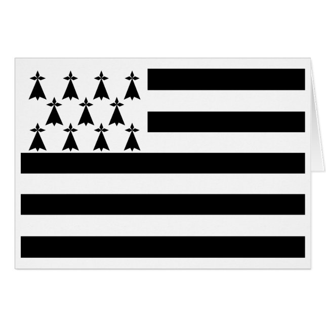 Patriotic Brittany Flag (Front Horizontal)