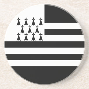 Patriotic Brittany Flag Coaster