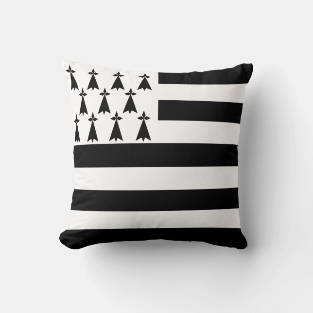 Patriotic Brittany Flag Cushion (Front)
