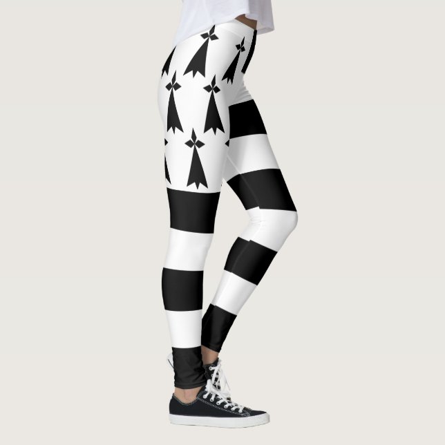 Patriotic Brittany Flag Leggings (Right)