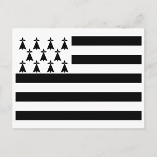 Patriotic Brittany Flag Postcard