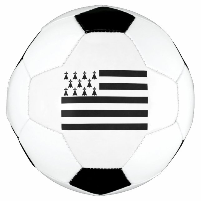 Patriotic Brittany Flag Soccer Ball (Front)