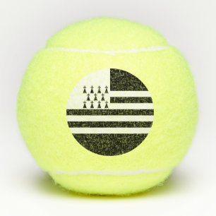 Patriotic Brittany Flag Tennis Balls