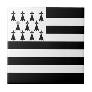 Patriotic Brittany Flag Tile