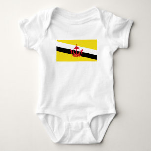 Patriotic Brunei Flag Baby Bodysuit