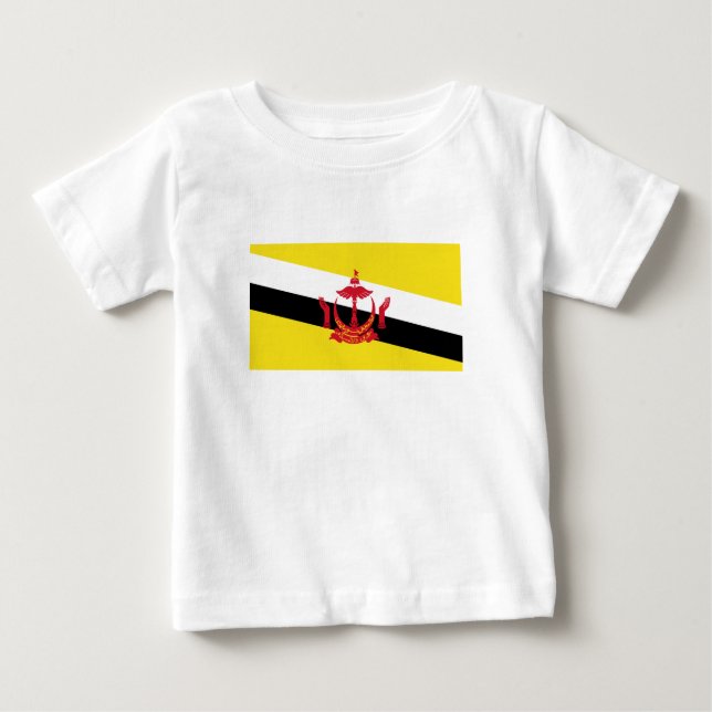 Patriotic Brunei Flag Baby T-Shirt (Front)