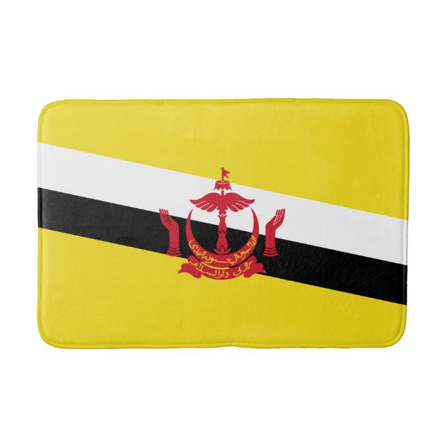 Patriotic Brunei Flag Bath Mat (Front)