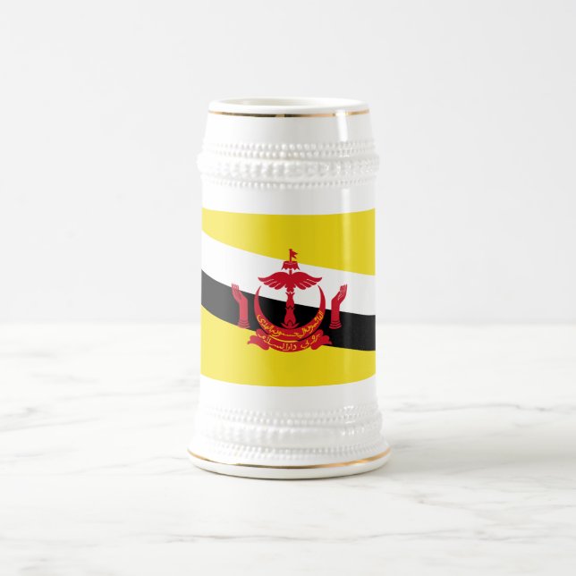 Patriotic Brunei Flag Beer Stein (Center)