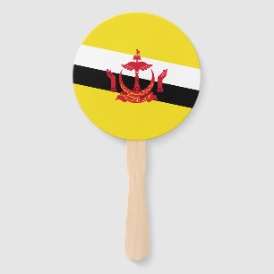 Patriotic Brunei Flag Hand Fan