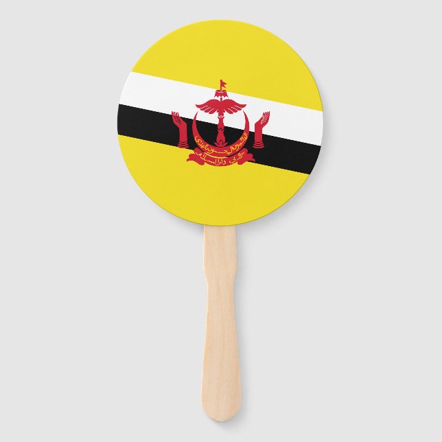 Patriotic Brunei Flag Hand Fan (Front)