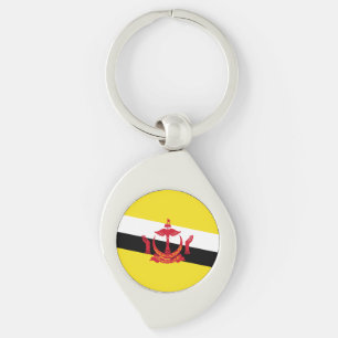 Patriotic Brunei Flag Key Ring