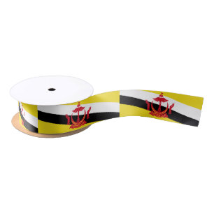 Patriotic Brunei Flag Satin Ribbon