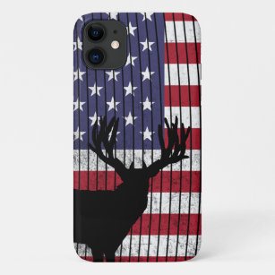 Patriotic Buck Deer Hunting  Case-Mate iPhone Case