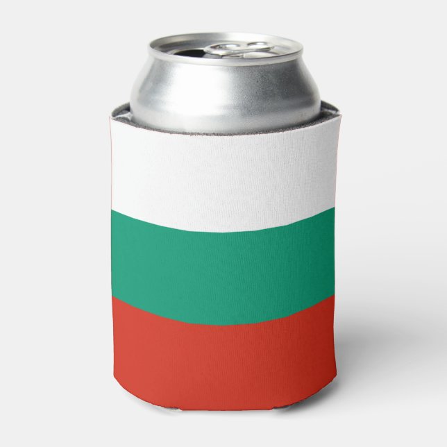 Patriotic Bulgarian Flag Can Cooler (Can Front)